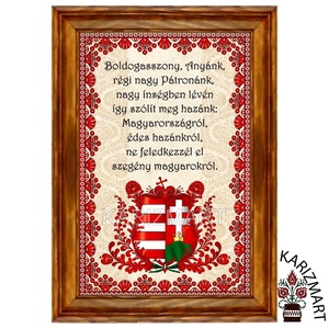 Falikép Himnuszok Címeres motívummal #9 - otthon & életmód - dekoráció - kép & falikép - képkeret - Meska.hu