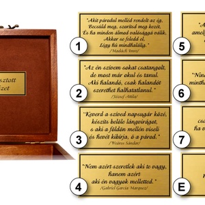 Ékszeres Teás Díszdoboz Tároló doboz madaras szűrhímzés motívummal nevekkel monogrammal idézettel  #7N - esküvő - emlék & ajándék - doboz - Meska.hu