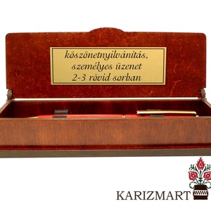 Tolltartó doboz egyedi felirattal gravírozott tollal szarvas ajándék tanároknak #5 - otthon & lakás - papír írószer - tolltartó & ceruzatekercs - Meska.hu