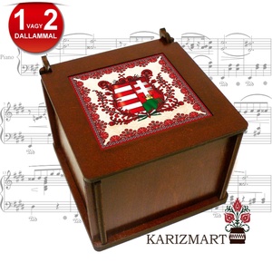  Zenélő doboz Zenedoboz címeres motívummal #18 - Meska.hu