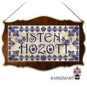 Ajtótábla Isten hozott kalotaszegi madaras motívummal #3, Otthon & Életmód, Dekoráció, Ajtó- és ablak dekoráció, Ajtótábla, Famegmunkálás, MESKA
