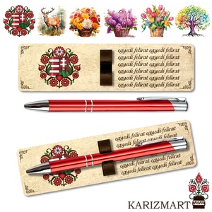 Tolltartó ajándék tanároknak, választható minta, egyedi felirat, gravírozott toll #1 - Meska.hu