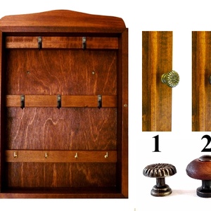 Kulcstartó szekrény, kulcsos szekrény Házasságkötés Áldás madaras rábaközi motívummal #KSZ02-H-1 - otthon & életmód - dekoráció - fali és függő dekoráció - fali kulcstartó - Meska.hu