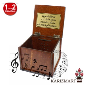  Zenélő doboz Zenedoboz virágos képpel #28 - otthon & életmód - dekoráció - asztal és polc dekoráció - zenedoboz - Meska.hu