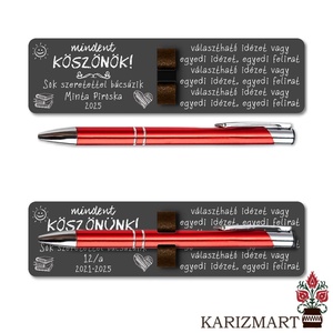 Ajándék tanárnak, tanárnőnek, óvónéninek, dadusnak Tolltartó, egyedi felirattal, golyóstollal fekete tábla #IT04-12, Otthon & Életmód, Papír, írószer, Tolltartó & Ceruzatekercs, Famegmunkálás, MESKA
