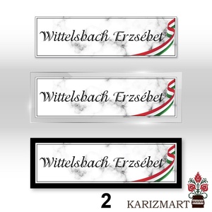 Ajtó névtábla, Ajtótábla 2 különböző színben #7 - otthon & életmód - dekoráció - ajtó- és ablak dekoráció - ajtótábla - Meska.hu