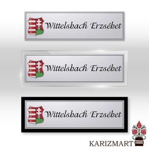 Ajtó névtábla, Ajtótábla 3 különböző színben #NT01-6 - otthon & életmód - dekoráció - ajtó- és ablak dekoráció - ajtótábla - Meska.hu