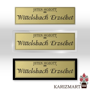 Ajtó névtábla, Ajtótábla 2 különböző színben #4, Otthon & Életmód, Dekoráció, Ajtó- és ablak dekoráció, Ajtótábla, Fémmegmunkálás, MESKA