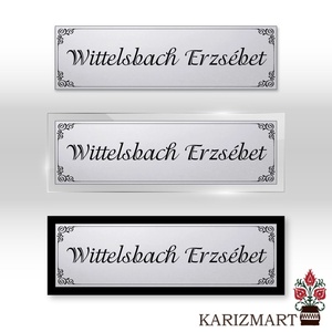 Ajtó névtábla, Ajtótábla 2 különböző színben #NT01-2 - otthon & életmód - dekoráció - ajtó- és ablak dekoráció - ajtótábla - Meska.hu