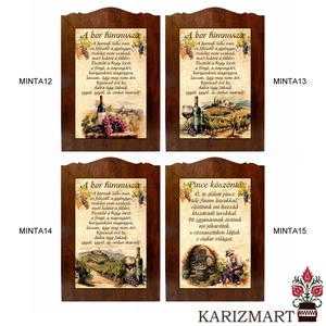 Táblakép -Áldás, Himnusz, Pince köszöntő- Választható mintával #TK01 (7-15) - otthon & életmód - vallás - házi áldás - Meska.hu