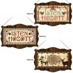 Ajtótábla Isten hozott -választható mintával- #AT01 (4-6) - otthon & életmód - dekoráció - ajtó- és ablak dekoráció - ajtótábla - Meska.hu
