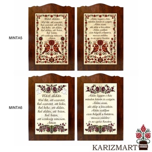 Táblakép -Áldás- Választható mintával #TK01 (1-6) - otthon & életmód - vallás - házi áldás - Meska.hu