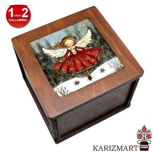 � Zenélő doboz Zenedoboz Karácsonyi képpel #ZD01-32 - Meska.hu
