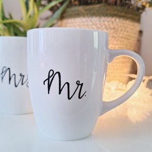 Mr. és Mrs. páros bögre - otthon & életmód - konyhafelszerelés, tálalás - tálalás - bögre & csésze - Meska.hu