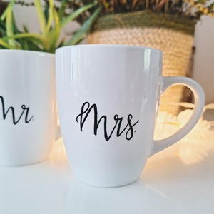 Mr. és Mrs. páros bögre - otthon & életmód - konyhafelszerelés, tálalás - tálalás - bögre & csésze - Meska.hu