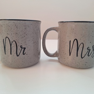 Mr. és Mrs. páros bögre - otthon & életmód - konyhafelszerelés, tálalás - tálalás - bögre & csésze - Meska.hu