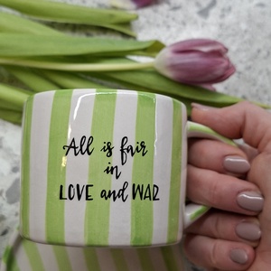 Bridgerton bögre - Love and War - otthon & életmód - konyhafelszerelés, tálalás - tálalás - bögre & csésze - Meska.hu