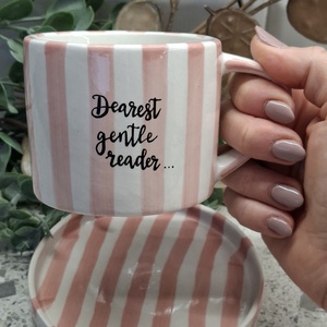 Bridgerton bögre - Dearest Gentle Reader - otthon & életmód - konyhafelszerelés, tálalás - tálalás - bögre & csésze - Meska.hu