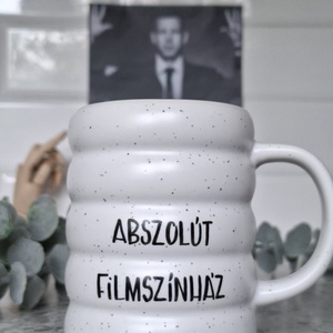 Magyar Péter bögre -  Abszolút filmszínház, Otthon & Életmód, Konyhafelszerelés, tálalás, Tálalás, Bögre & Csésze, Festett tárgyak, MESKA