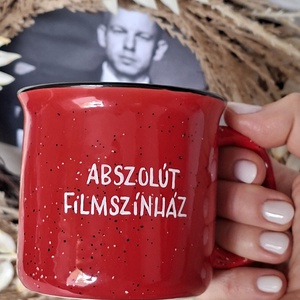 Magyar Péter bögre - Abszolút filmszínház, Otthon & Életmód, Konyhafelszerelés, tálalás, Tálalás, Bögre & Csésze, Festett tárgyak, MESKA