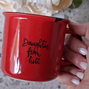 Gracie Abrams bögre - Daughter feom hell - otthon & életmód - konyhafelszerelés, tálalás - tálalás - bögre & csésze - Meska.hu