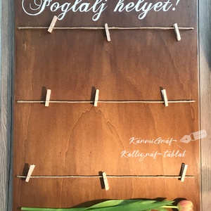 Foglalj helyet tábla  - esküvő - dekoráció - tábla & jelzés - Meska.hu