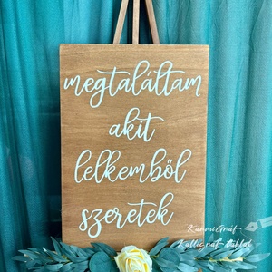 Esküvői idézetes tábla - Meska.hu