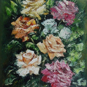 Akril festmény vászonra, 40x30 cm, Művészet, Festmény, Olajfestmény, Festészet, MESKA