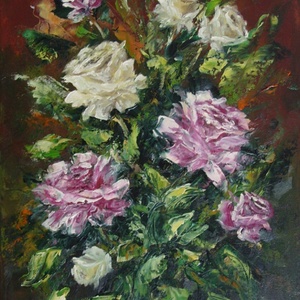 Akril festmény vászonra, 40x30 cm, Művészet, Festmény, Olajfestmény, Festészet, MESKA