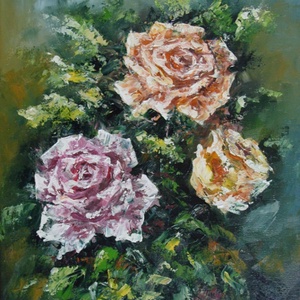 Akril festmény vászonra, 40x30 cm, Művészet, Festmény, Olajfestmény, Festészet, MESKA