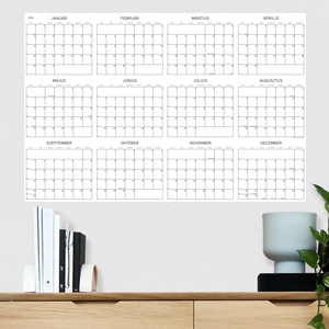 Poszternaptár 2024 _ ' G R Á F ' Nagyméretű évtervező / éves tervező naptár - otthon & életmód - papír, írószer - naptár & tervező - Meska.hu