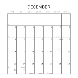Poszternaptár 2024 _ ' G R Á F ' Nagyméretű évtervező / éves tervező naptár - otthon & életmód - papír, írószer - naptár & tervező - Meska.hu