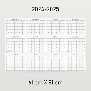 G R Á F éves poszternaptár / akadémiai év: 2024-2025 / nagyméretű évtervező / fali tervező naptár - otthon & életmód - papír, írószer - naptár & tervező - Meska.hu