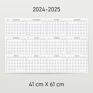 G R Á F éves poszternaptár / akadémiai év: 2024-2025 / kisméretű évtervező / fali tervező naptár - otthon & életmód - papír, írószer - naptár & tervező - Meska.hu