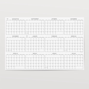 G R Á F éves poszternaptár / akadémiai év: 2024-2025 / kisméretű évtervező / fali tervező naptár - otthon & életmód - papír, írószer - naptár & tervező - Meska.hu