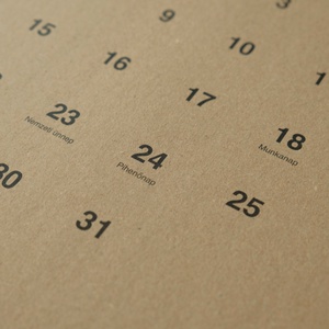 STÍL havi poszternaptár 2025 / kraft tervező naptár lapok 12 hónapra - otthon & életmód - papír, írószer - naptár & tervező - Meska.hu