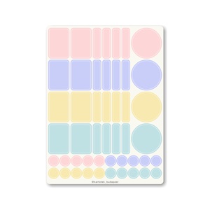 INDEX naptármatricák / IV. PASZTELL mix, Otthon & Életmód, Papír, írószer, Matrica, matrica csomag, Fotó, grafika, rajz, illusztráció, MESKA