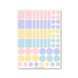 INDEX naptármatricák / III. PASZTELL mix, Otthon & Életmód, Papír, írószer, Matrica, matrica csomag, Fotó, grafika, rajz, illusztráció, MESKA