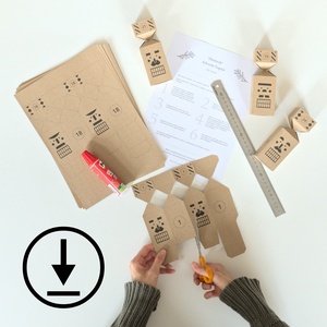 DIÓTÖRŐK adventi naptár / Nyomtatható DIY készlet / Letölthető digitális fájl - Meska.hu