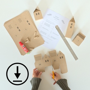 HÁZIKÓK adventi naptár / Nyomtatható DIY készlet / Letölthető digitális fájl - Meska.hu