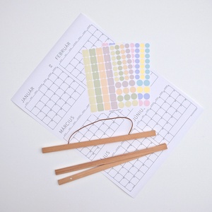 GRÁF féléves poszternaptár / kisméretű függőleges fali tervező naptár / 2025 / 2026 - otthon & életmód - papír, írószer - naptár & tervező - Meska.hu