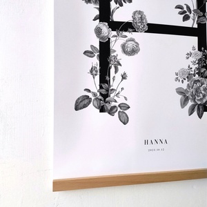 RÓZSA iniciálé poszter - otthon & életmód - babaszoba, gyerekszoba - babaszoba, gyerekszoba - Meska.hu