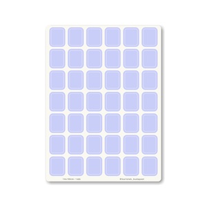 INDEX MONO naptármatricák / 14x18mm / kék, Otthon & Életmód, Papír, írószer, Matrica, matrica csomag, Fotó, grafika, rajz, illusztráció, MESKA