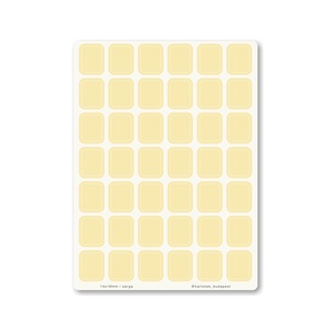 INDEX MONO naptármatricák / 14x18mm / sárga, Otthon & Életmód, Papír, írószer, Matrica, matrica csomag, Fotó, grafika, rajz, illusztráció, MESKA