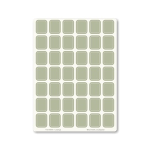 INDEX MONO naptármatricák / 14x18mm / zsálya, Otthon & Életmód, Papír, írószer, Matrica, matrica csomag, Fotó, grafika, rajz, illusztráció, MESKA