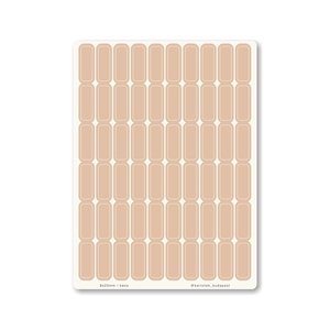 INDEX MONO naptármatricák / 8x25mm / bézs, Otthon & Életmód, Papír, írószer, Matrica, matrica csomag, Fotó, grafika, rajz, illusztráció, MESKA