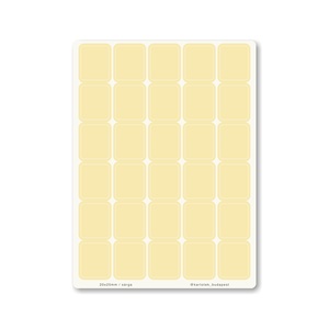 INDEX MONO naptármatricák / 20x25mm / sárga, Otthon & Életmód, Papír, írószer, Matrica, matrica csomag, Fotó, grafika, rajz, illusztráció, MESKA