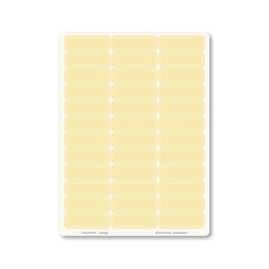 INDEX MONO naptármatricák / 10x35mm / sárga, Otthon & Életmód, Papír, írószer, Matrica, matrica csomag, Fotó, grafika, rajz, illusztráció, MESKA