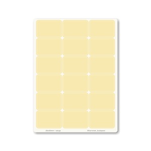 INDEX MONO naptármatricák / 25x35mm / sárga, Otthon & Életmód, Papír, írószer, Matrica, matrica csomag, Fotó, grafika, rajz, illusztráció, MESKA