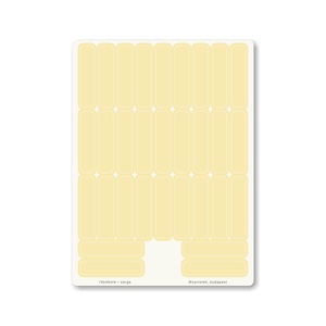 INDEX MONO naptármatricák / 10x45mm / sárga, Otthon & Életmód, Papír, írószer, Matrica, matrica csomag, Fotó, grafika, rajz, illusztráció, MESKA